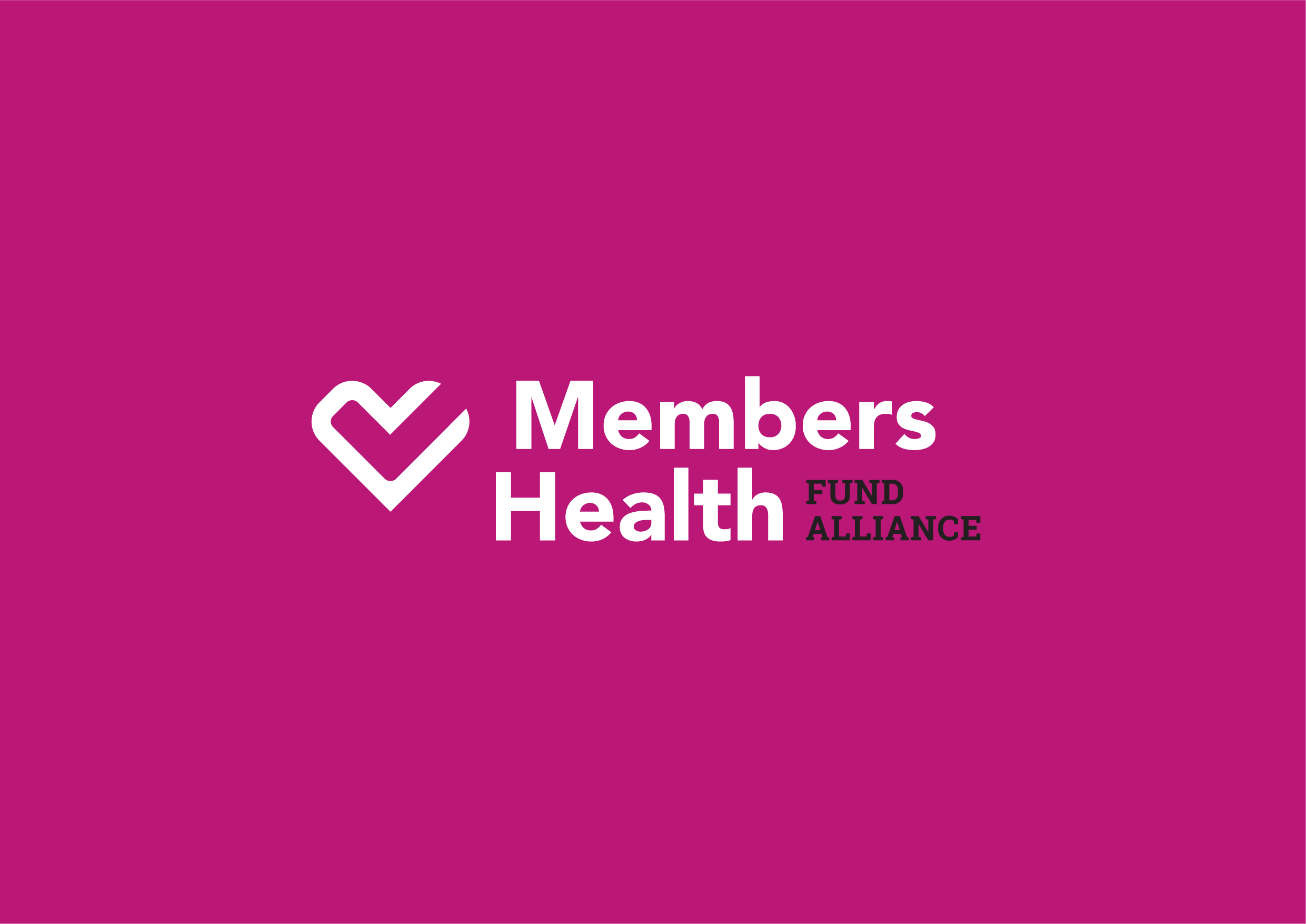 Members Health logo on a purple background - putting people before profits