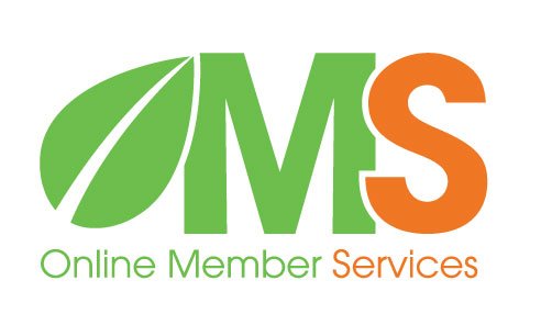 HCi OMS (Online Member Services) logo in green and orange » HCi